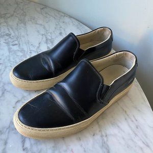 Common Projects Black Slip-ons